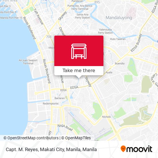 Capt. M. Reyes, Makati City, Manila map