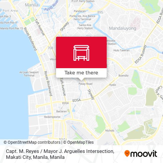 Capt. M. Reyes / Mayor J. Arguelles Intersection, Makati City, Manila map