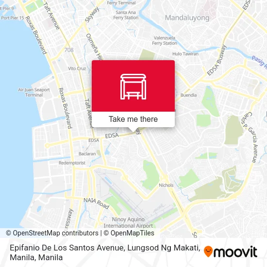 Epifanio De Los Santos Avenue, Lungsod Ng Makati, Manila map