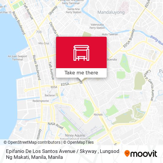 Epifanio De Los Santos Avenue / Skyway , Lungsod Ng Makati, Manila map
