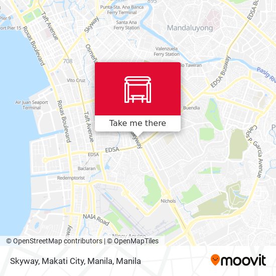 Skyway, Makati City, Manila map