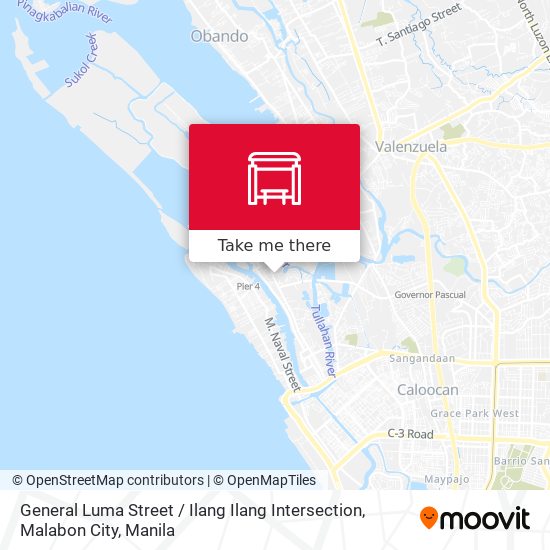 General Luma Street / Ilang Ilang Intersection, Malabon City map