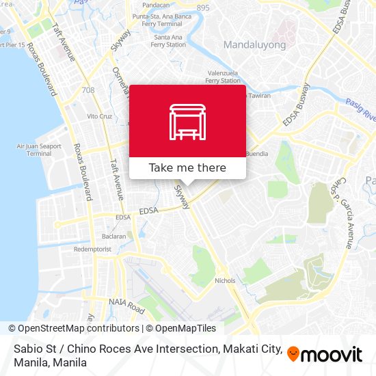 Sabio St / Chino Roces Ave Intersection, Makati City, Manila map