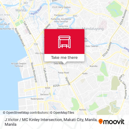 J.Victor / MC Kinley Intersection, Makati City, Manila map