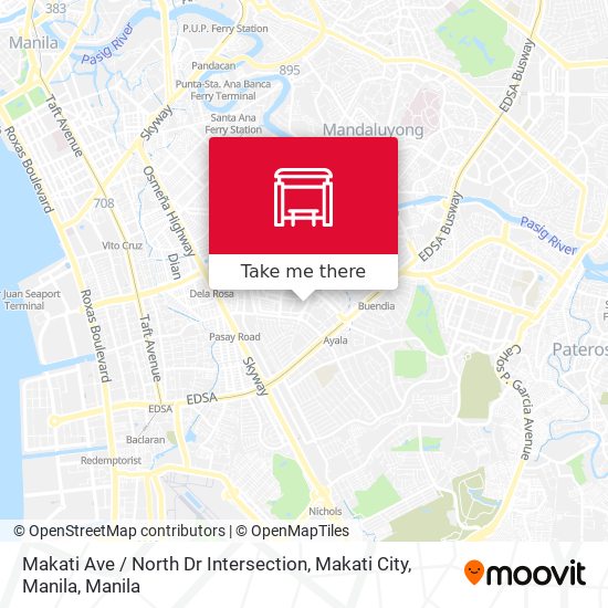 Makati Ave / North Dr Intersection, Makati City, Manila map