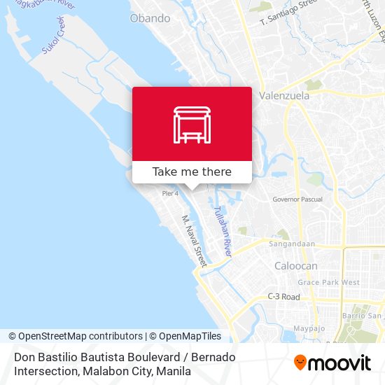 Don Bastilio Bautista Boulevard / Bernado Intersection, Malabon City map
