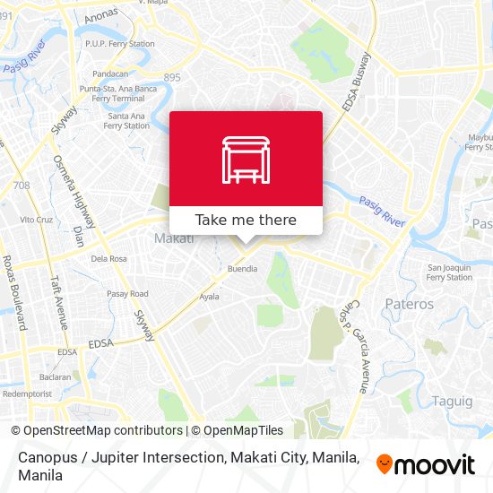 Canopus / Jupiter Intersection, Makati City, Manila map