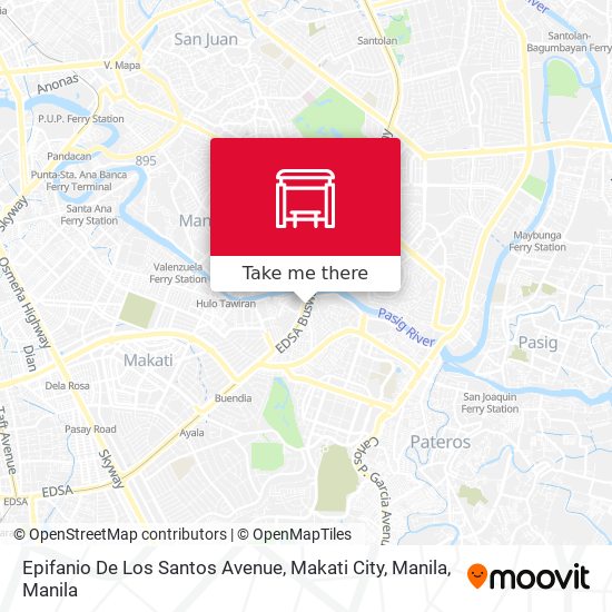 Epifanio De Los Santos Avenue, Makati City, Manila map
