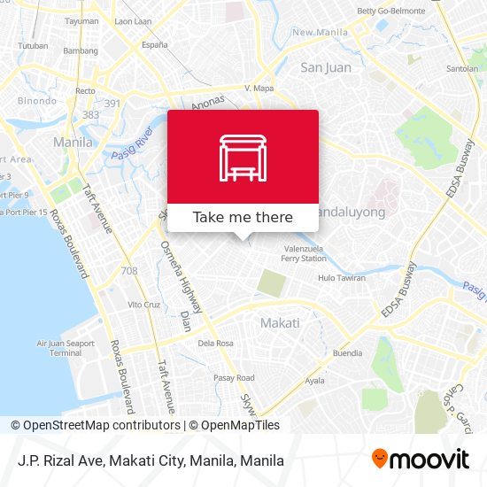 J.P. Rizal Ave, Makati City, Manila map