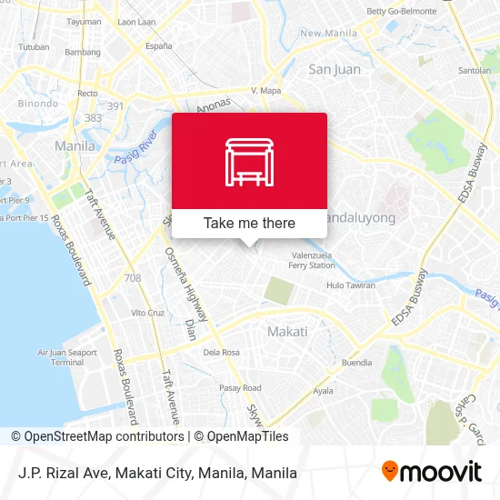 J.P. Rizal Ave, Makati City, Manila map