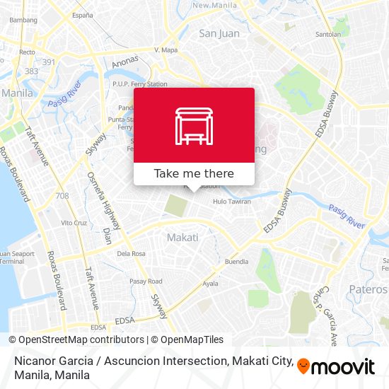 Nicanor Garcia / Ascuncion Intersection, Makati City, Manila map