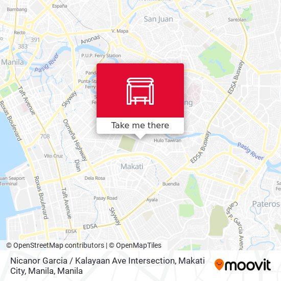 Nicanor Garcia / Kalayaan Ave Intersection, Makati City, Manila map