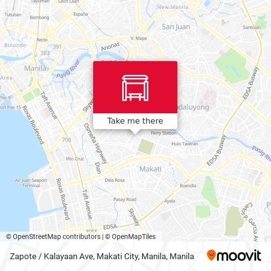 Zapote / Kalayaan Ave, Makati City, Manila map