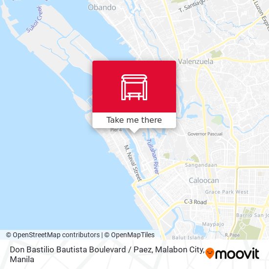 Don Bastilio Bautista Boulevard / Paez, Malabon City map