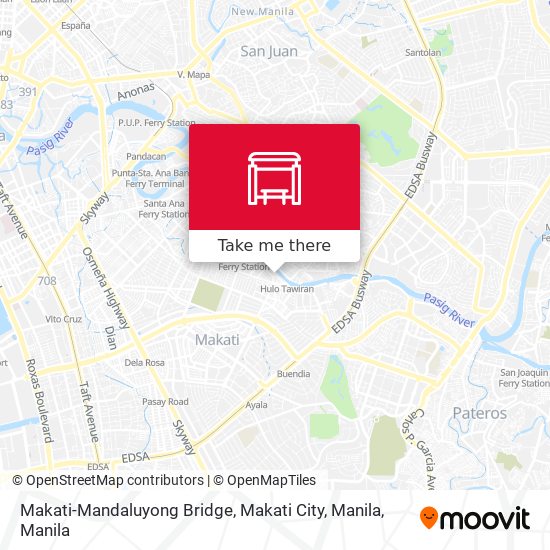 Makati-Mandaluyong Bridge, Makati City, Manila map
