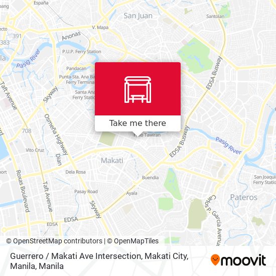 Guerrero / Makati Ave Intersection, Makati City, Manila map