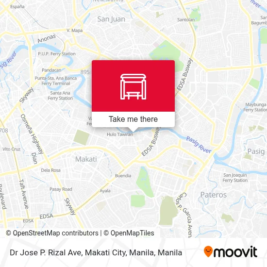 Dr Jose P. Rizal Ave, Makati City, Manila map