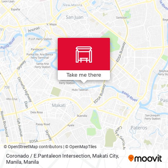 Coronado / E.Pantaleon Intersection, Makati City, Manila map