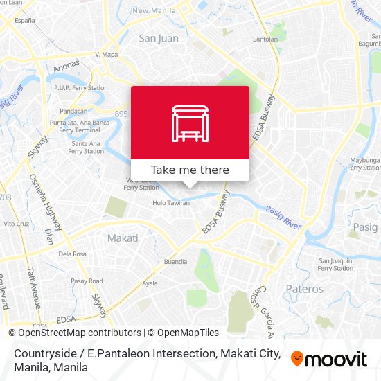 Countryside  / E.Pantaleon Intersection, Makati City, Manila map