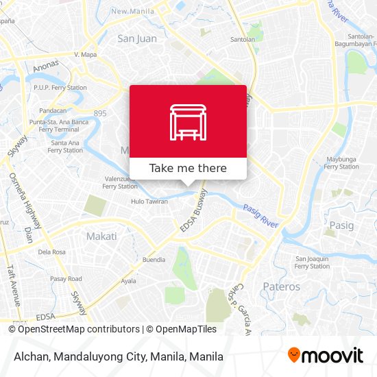 Alchan, Mandaluyong City, Manila map