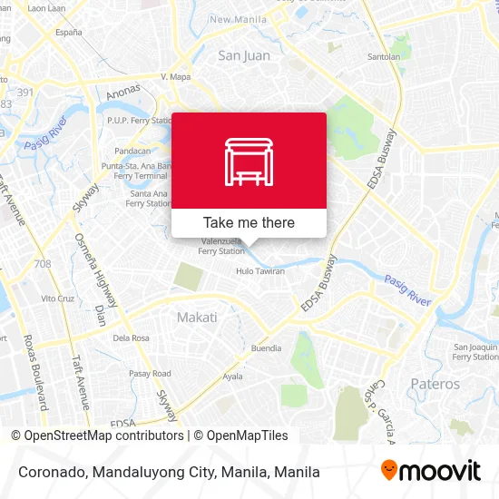 Coronado, Mandaluyong City, Manila map