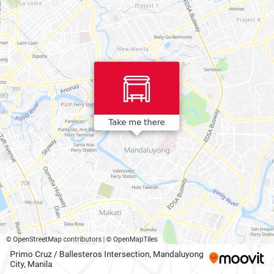 Primo Cruz / Ballesteros Intersection, Mandaluyong City map