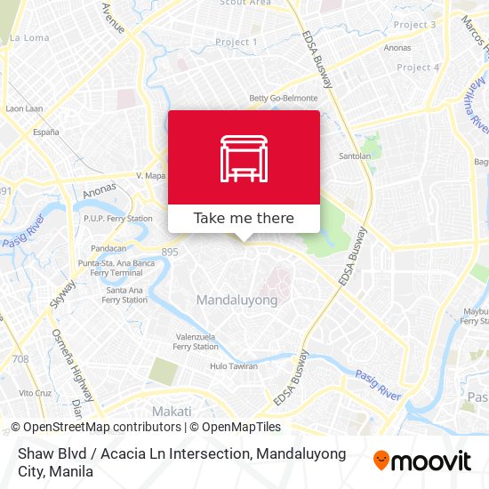 Shaw Blvd / Acacia Ln Intersection, Mandaluyong City map