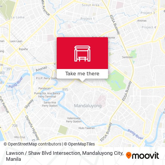 Lawson / Shaw Blvd Intersection, Mandaluyong City map