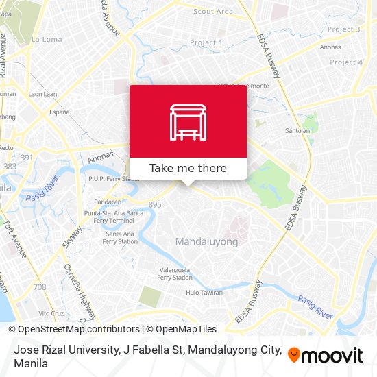 Jose Rizal University, J Fabella St, Mandaluyong City map