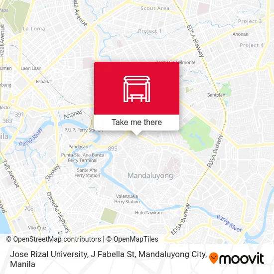 Jose Rizal University, J Fabella St, Mandaluyong City map
