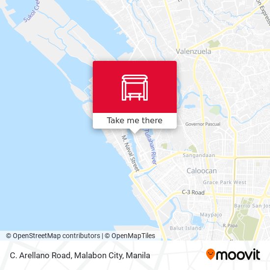 C. Arellano Road, Malabon City map