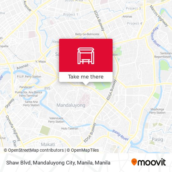 Shaw Blvd, Mandaluyong City, Manila map