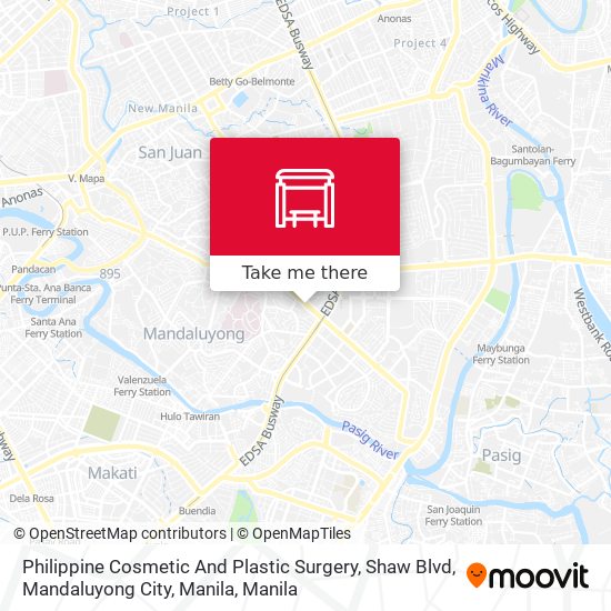 Philippine Cosmetic And Plastic Surgery, Shaw Blvd, Mandaluyong City, Manila map