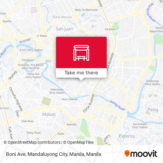 Boni Ave, Mandaluyong City, Manila map