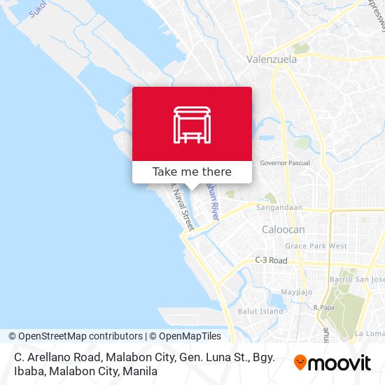 C. Arellano Road, Malabon City, Gen. Luna St., Bgy. Ibaba, Malabon City map