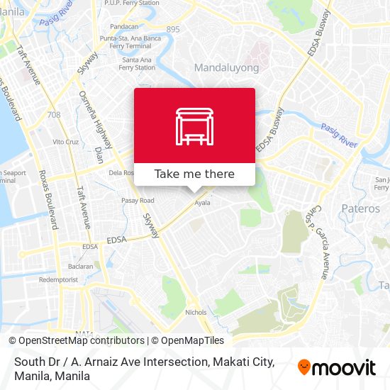 South Dr / A. Arnaiz Ave Intersection, Makati City, Manila map