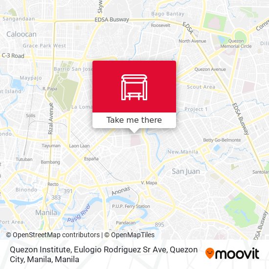 Quezon Institute, Eulogio Rodriguez Sr Ave, Quezon City, Manila map