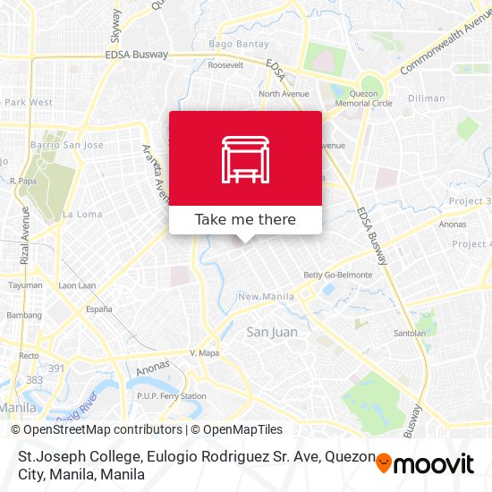 St.Joseph College, Eulogio Rodriguez Sr. Ave, Quezon City, Manila map
