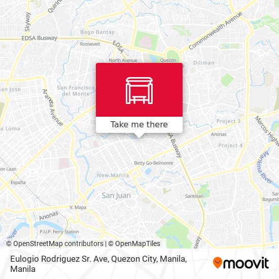 Eulogio Rodriguez Sr. Ave, Quezon City, Manila map