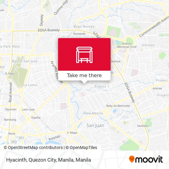 Hyacinth, Quezon City, Manila map