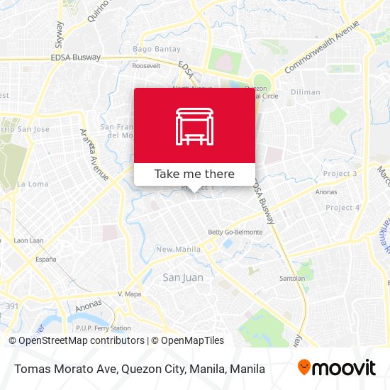Tomas Morato Ave, Quezon City, Manila map