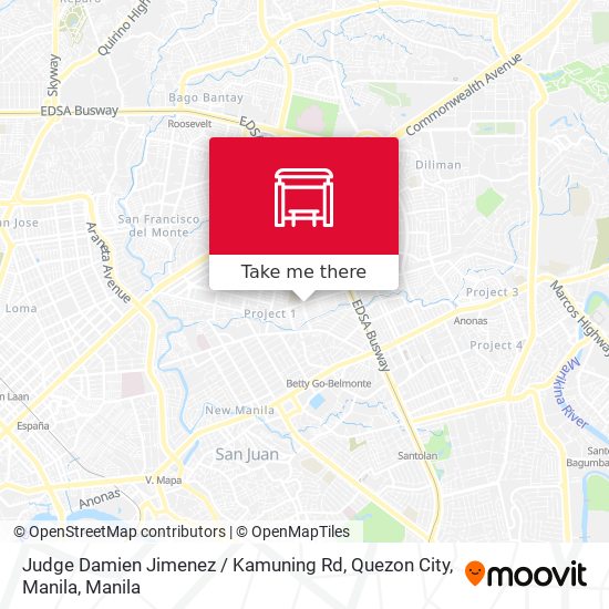 Judge Damien Jimenez / Kamuning Rd, Quezon City, Manila map