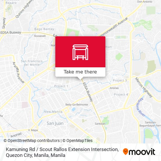 Kamuning Rd / Scout Rallos Extension Intersection, Quezon City, Manila map