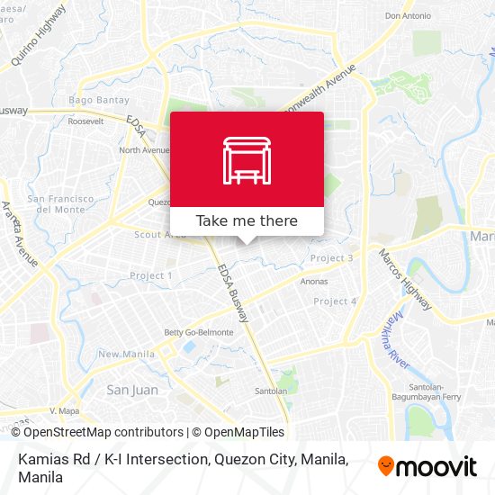 Kamias Rd / K-I Intersection, Quezon City, Manila map