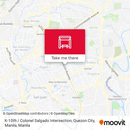 K-10th / Colonel Salgado Intersection, Quezon City, Manila map