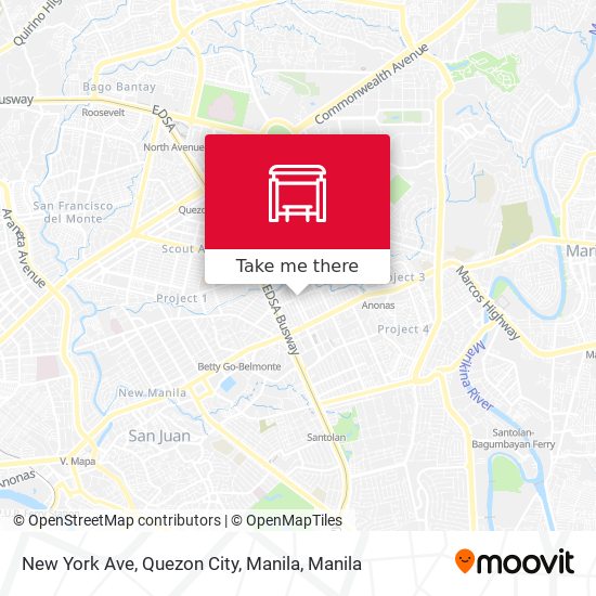New York Ave, Quezon City, Manila map