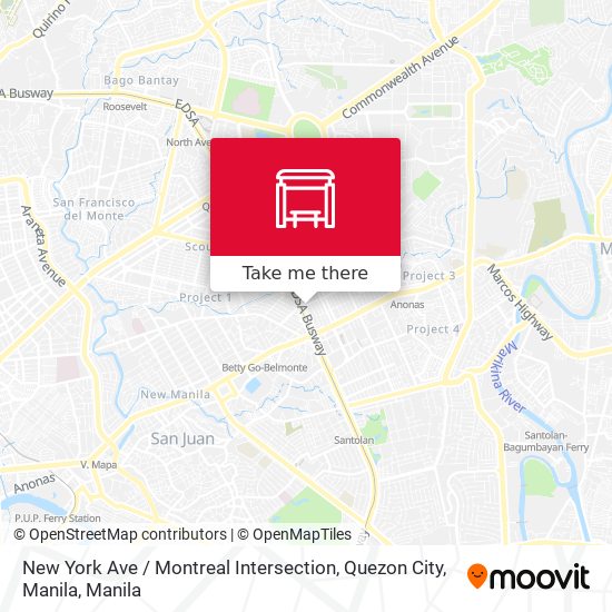 New York Ave / Montreal Intersection, Quezon City, Manila map