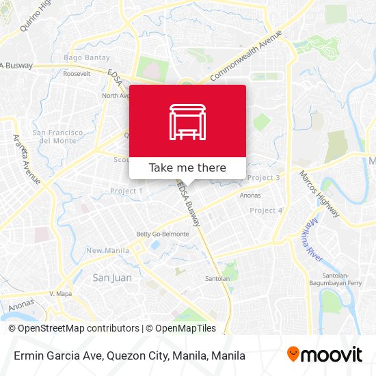 Ermin Garcia Ave, Quezon City, Manila map