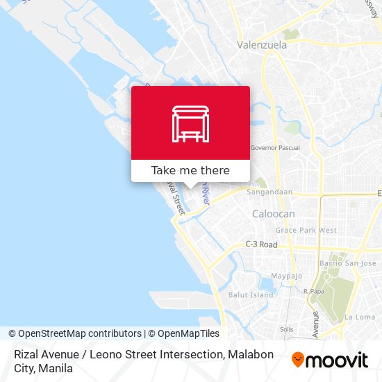 Rizal Avenue / Leono Street Intersection, Malabon City map