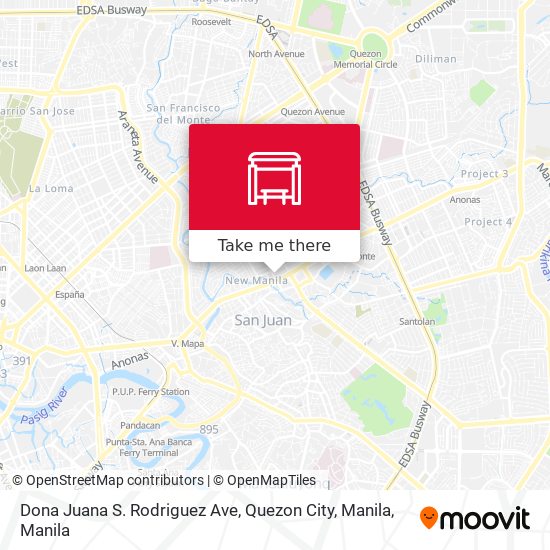 Dona Juana S. Rodriguez Ave, Quezon City, Manila map